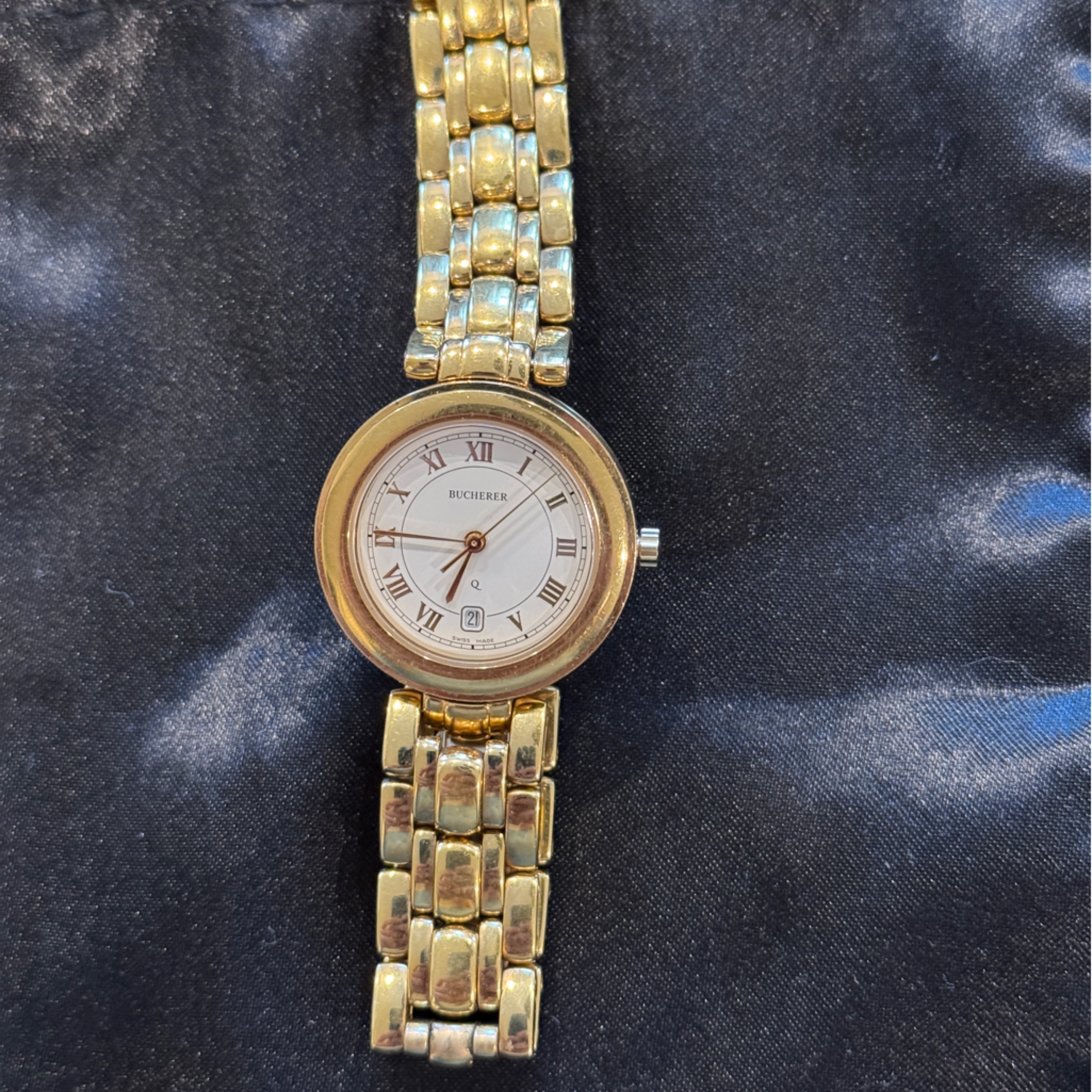 Vintage Bucherer Swiss Made Ladies Gold Watch